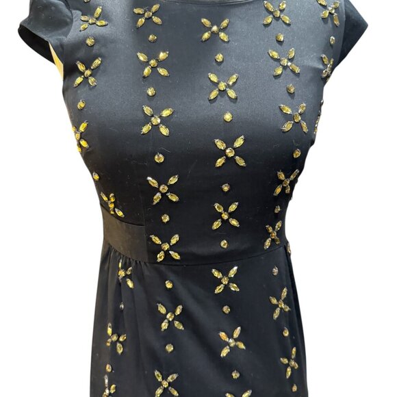 Boden Gold Star Beaded Embellished Dress – Size 2R - Picture 2 of 5